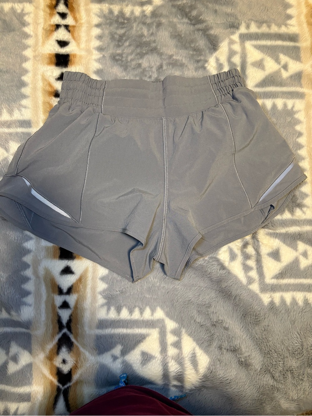 lululemon athletica Gray High-Rise Running Shorts
